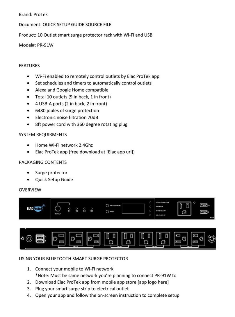 PRO-TEK PR-91W Manuel utilisateur