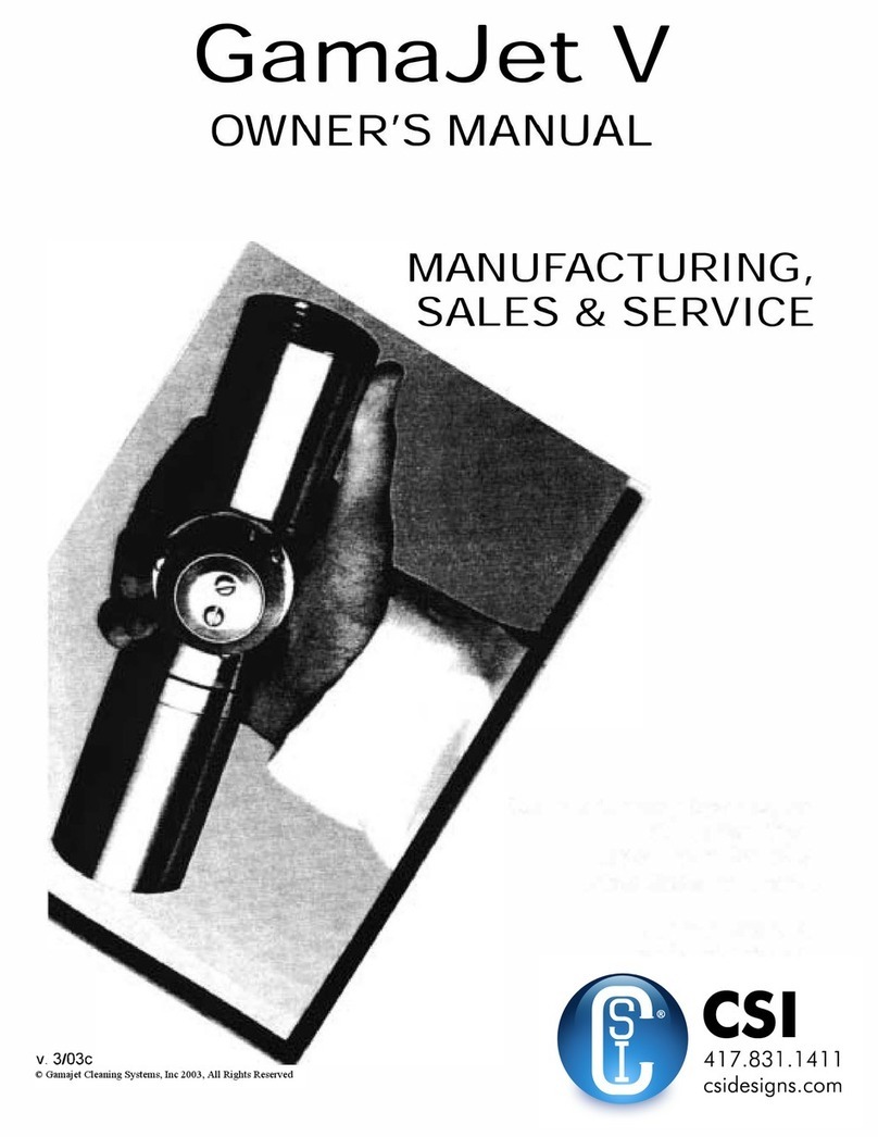 CSI GamaJet V Manuel utilisateur