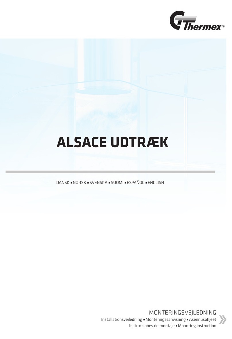 THERMEx Alsace Pull-out Guide de l'utilisateur