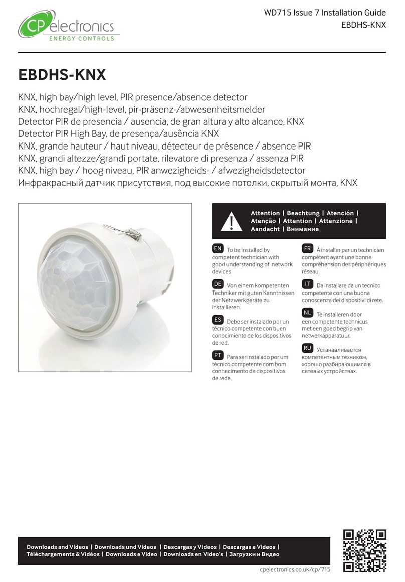 LEGRAND CP Electronics EBDHS-KNX Manuel utilisateur