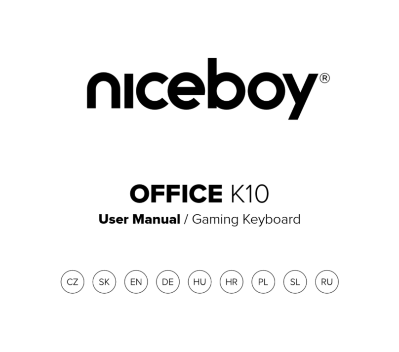 Niceboy OFFICE K10 Manuel utilisateur Niceboy OFFICE K10 Manuel utilisateur