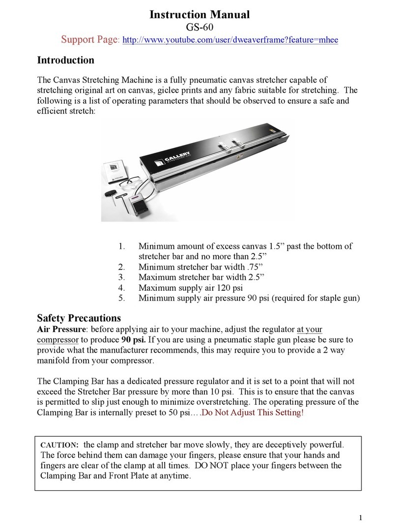 GALLERY STRETCHER-240 Manuel utilisateur