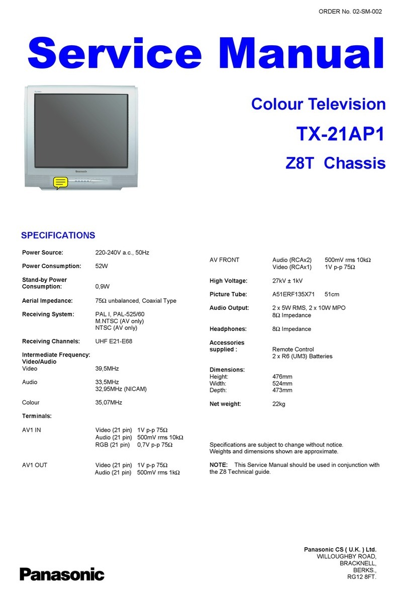Panasonic TX-21AP1 Manuel utilisateur