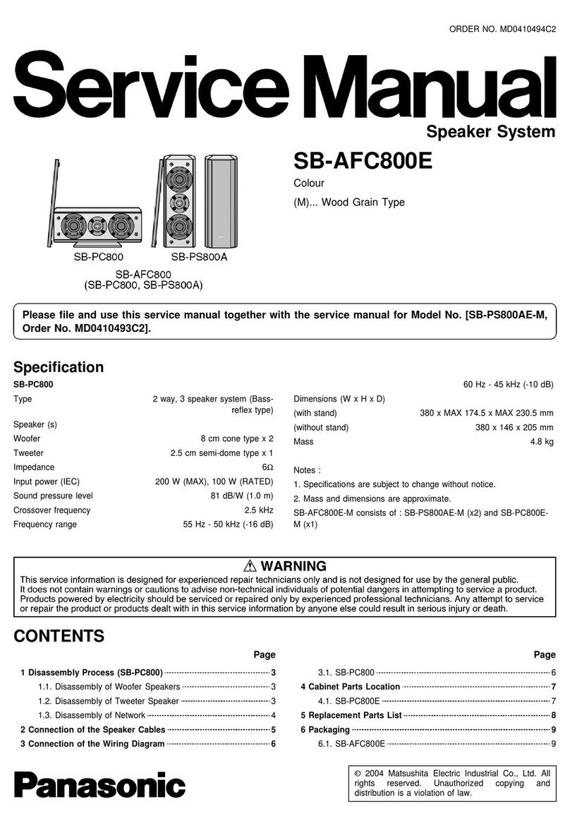 Panasonic SB-AFC800E Manuel utilisateur