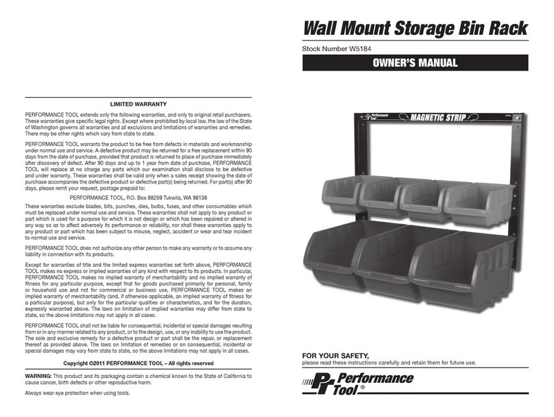 Performance Tool W5184 Manuel utilisateur Performance Tool W5184 Manuel utilisateur