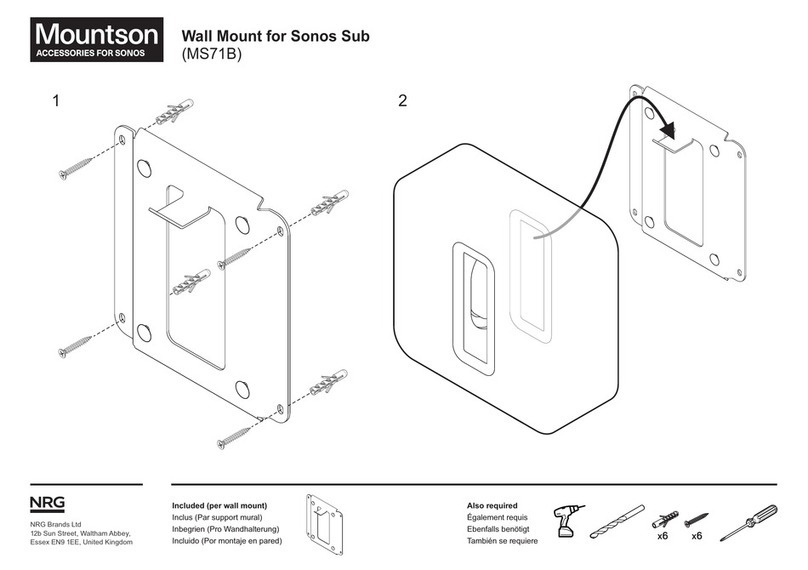 NRG Mountson MS71B Manuel utilisateur NRG Mountson MS71B Manuel utilisateur