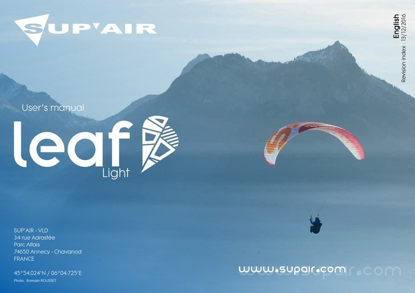 SUP’AIR LEAF Light Manuel utilisateur SUP’AIR LEAF Light Manuel utilisateur