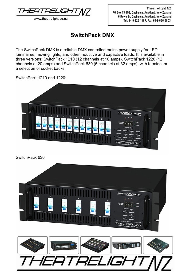 Theatrelight SwitchPack 1210 DMX Guide de référence