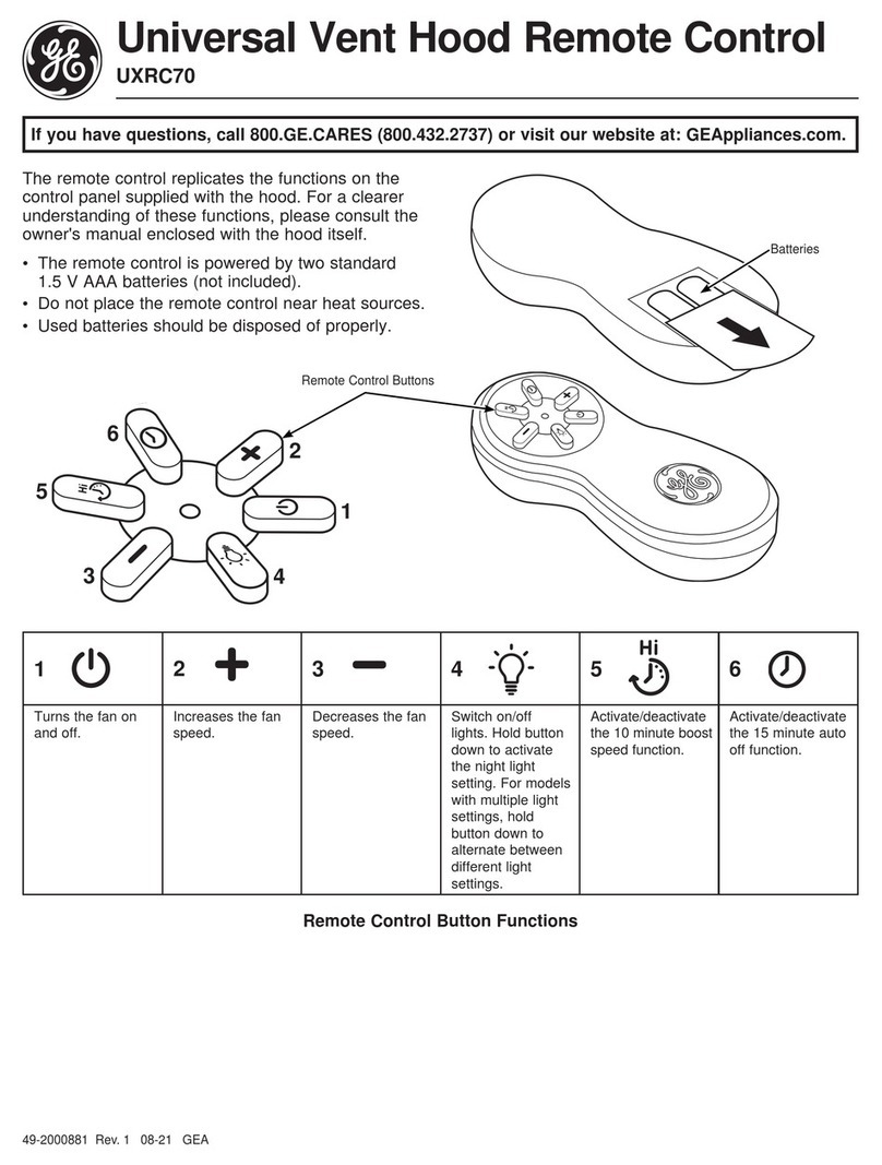 GE UXRC70 Manuel utilisateur GE UXRC70 Manuel utilisateur
