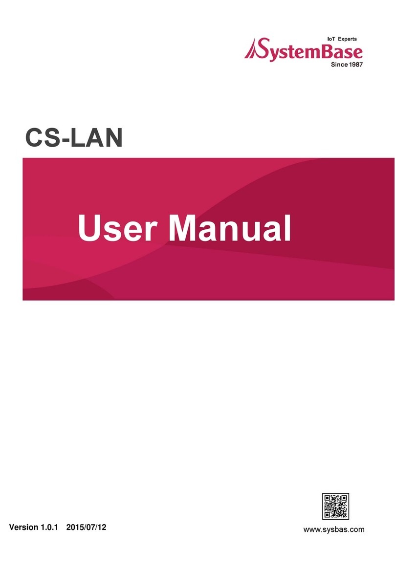 SystemBase CS-LAN Manuel utilisateur