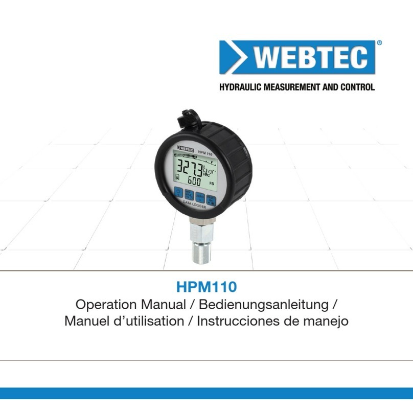 WEBTEC HPM110 Manuel utilisateur