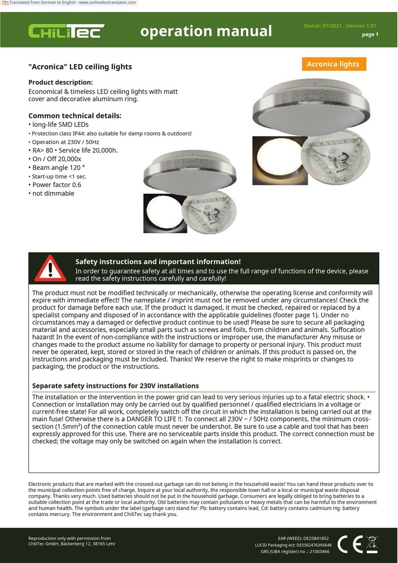 ChiliTec Acronica Manuel utilisateur