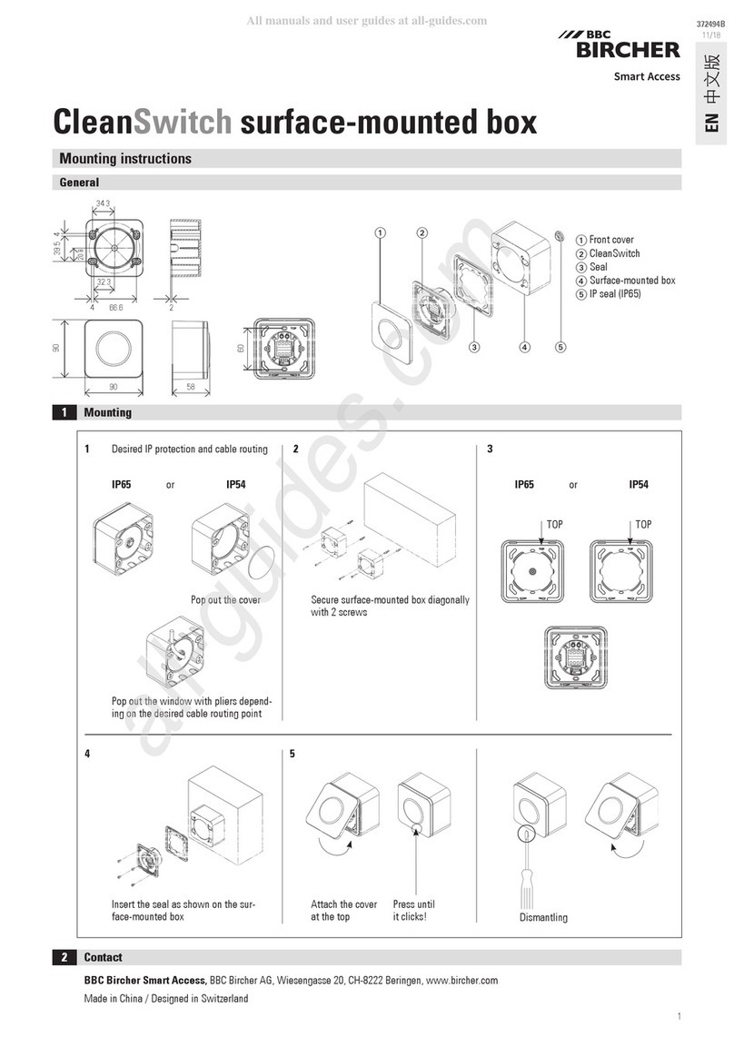BBC Bircher CleanSwitch Manuel utilisateur