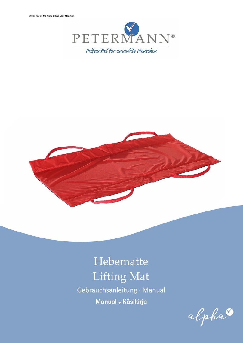 Petermann Alpha Lifting Mat Manuel utilisateur