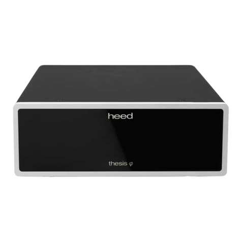 Heed Audio THESIS Manuel utilisateur