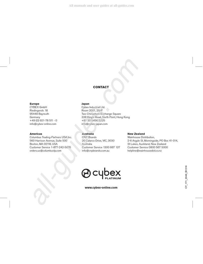 Cybex Platinum MIOS Manuel utilisateur Cybex Platinum MIOS Manuel utilisateur