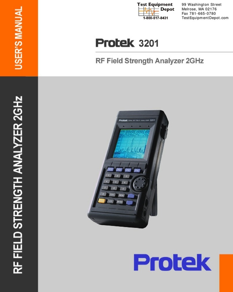 PRO-TEK 3201 Manuel utilisateur