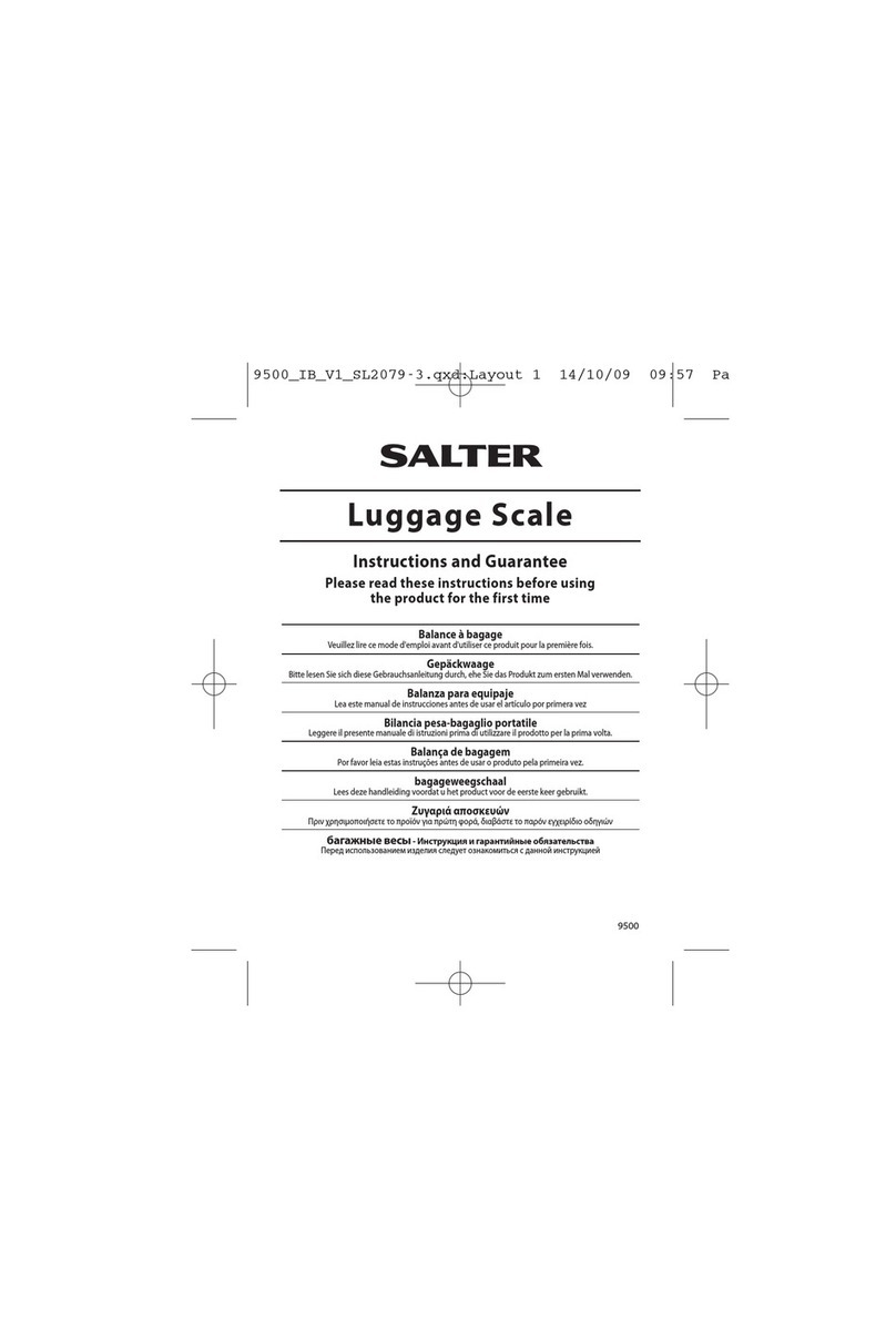 Salter 9500 Fiche d'information produit