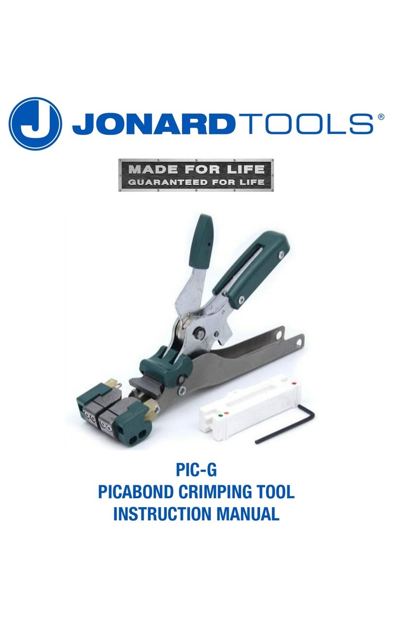 JONARD TOOLS PIC-G Manuel utilisateur