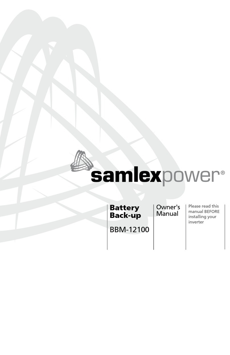 Samlexpower BBM-12100 Manuel utilisateur