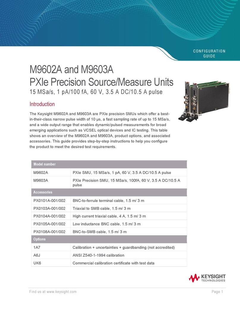 Keysight Technologies M9602A Manuel utilisateur