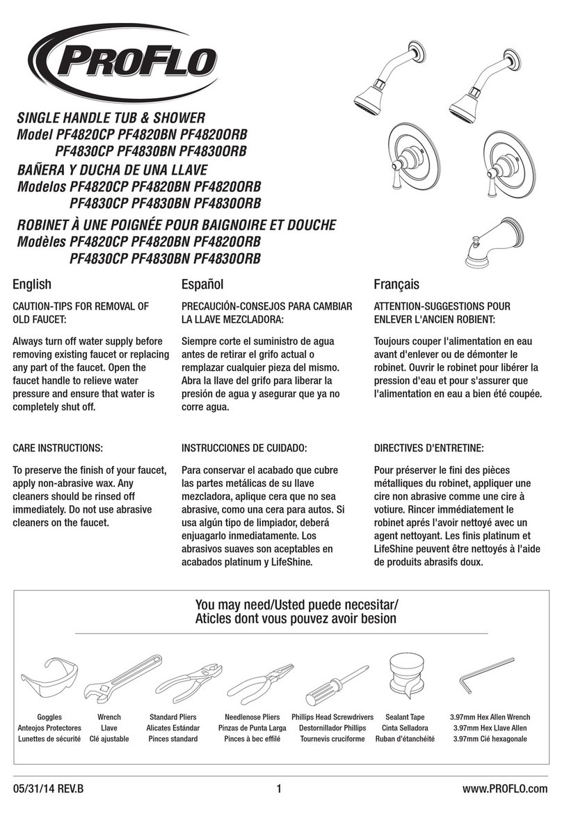 ProFlo PF4820CP Manuel utilisateur