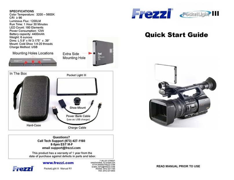 Frezzi PockerLight III Manuel utilisateur