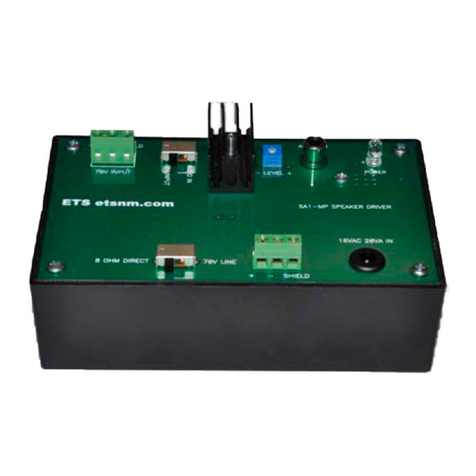 ETS SA1-MP Manuel utilisateur