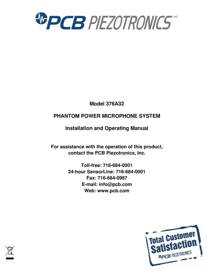 PCB Piezotronics 376A32 Manuel utilisateur