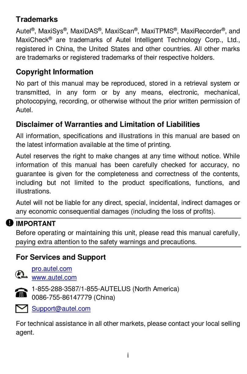 Autel MaxiDASMaxiCheck DS808 Manuel utilisateur