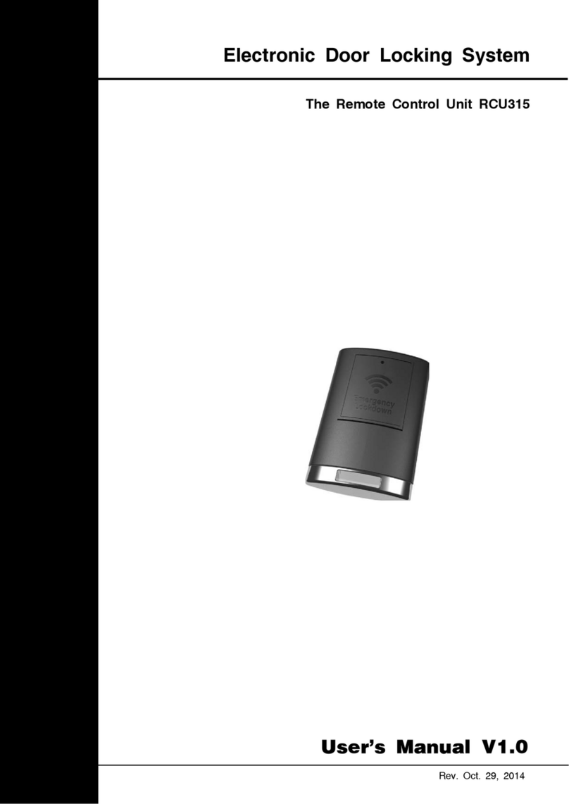 Intelligent Security RCU315 Manuel utilisateur