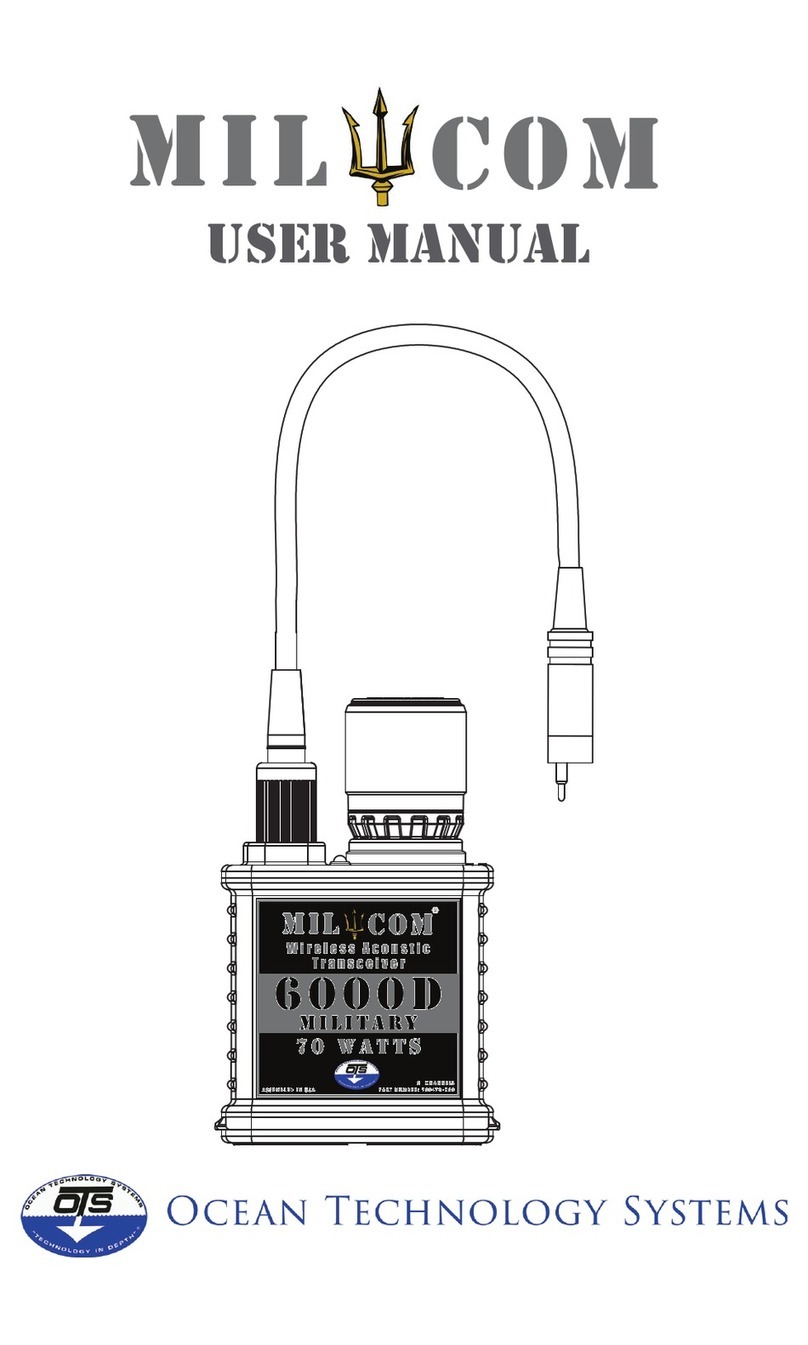 Ocean Technology Systems MilCom 6000D Manuel utilisateur Ocean Technology Systems MilCom 6000D Manuel utilisateur