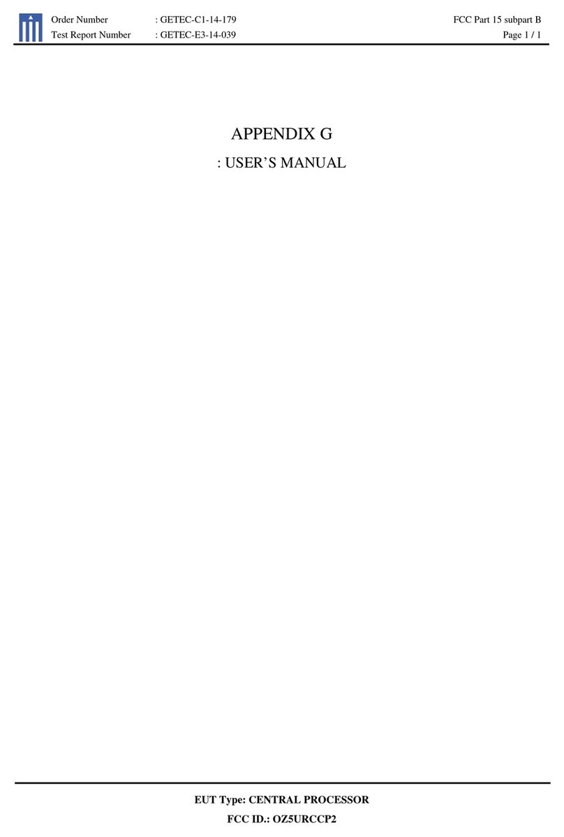 URC ccGEN2 CP2 Manuel utilisateur