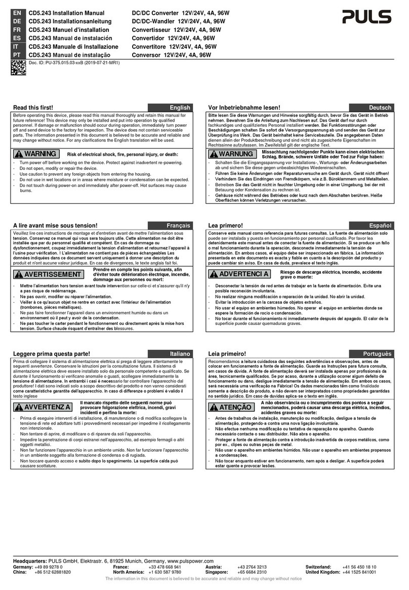 Puls CD5.243 Manuel utilisateur
