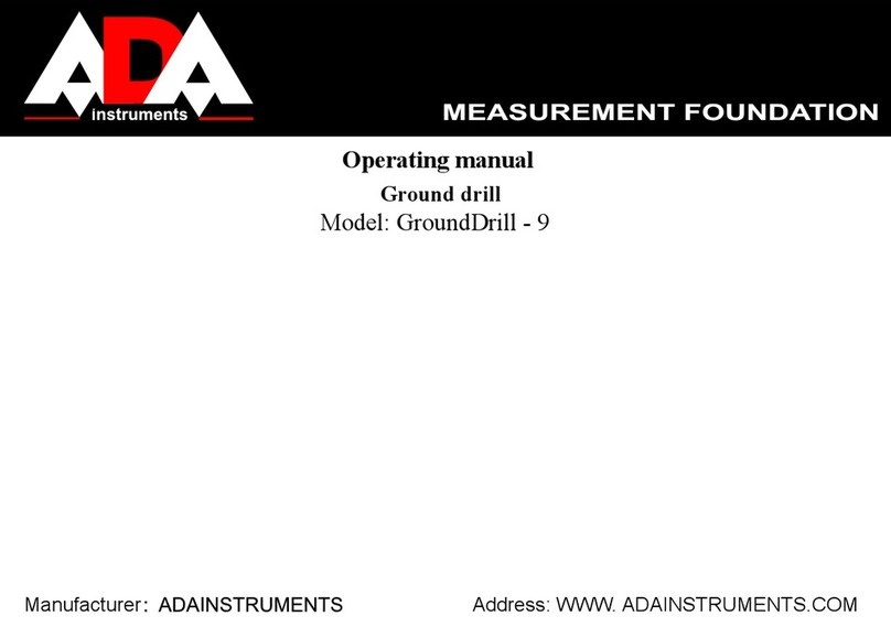 ADA INSTRUMENTS GroundDrill-9 Manuel utilisateur