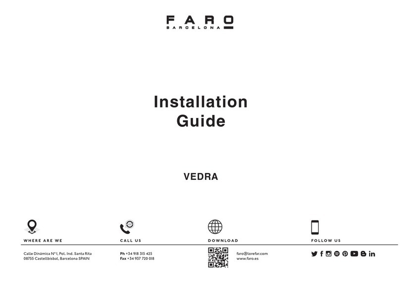 Faro vedra Manuel utilisateur