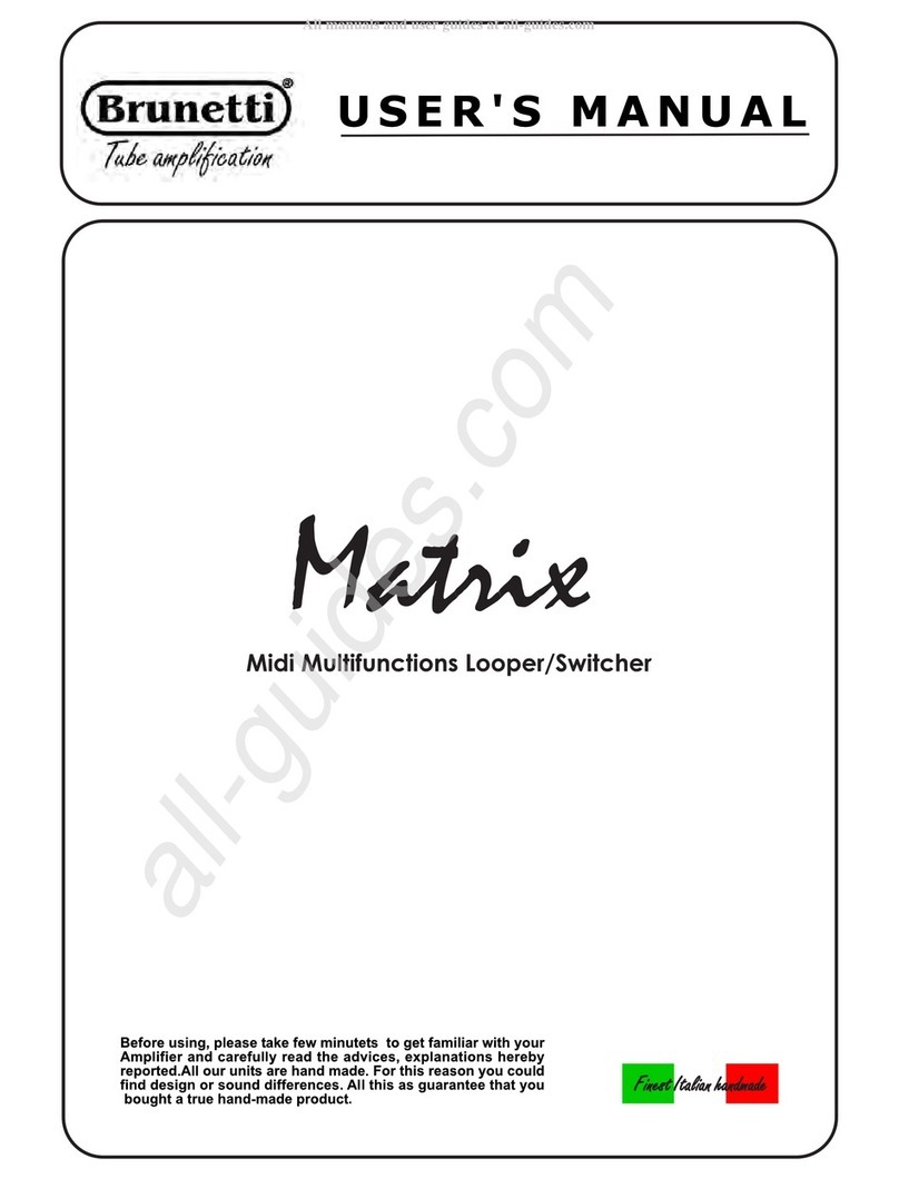 Brunetti Matrix Manuel utilisateur Brunetti Matrix Manuel utilisateur