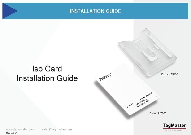 TagMaster Iso Card Manuel utilisateur