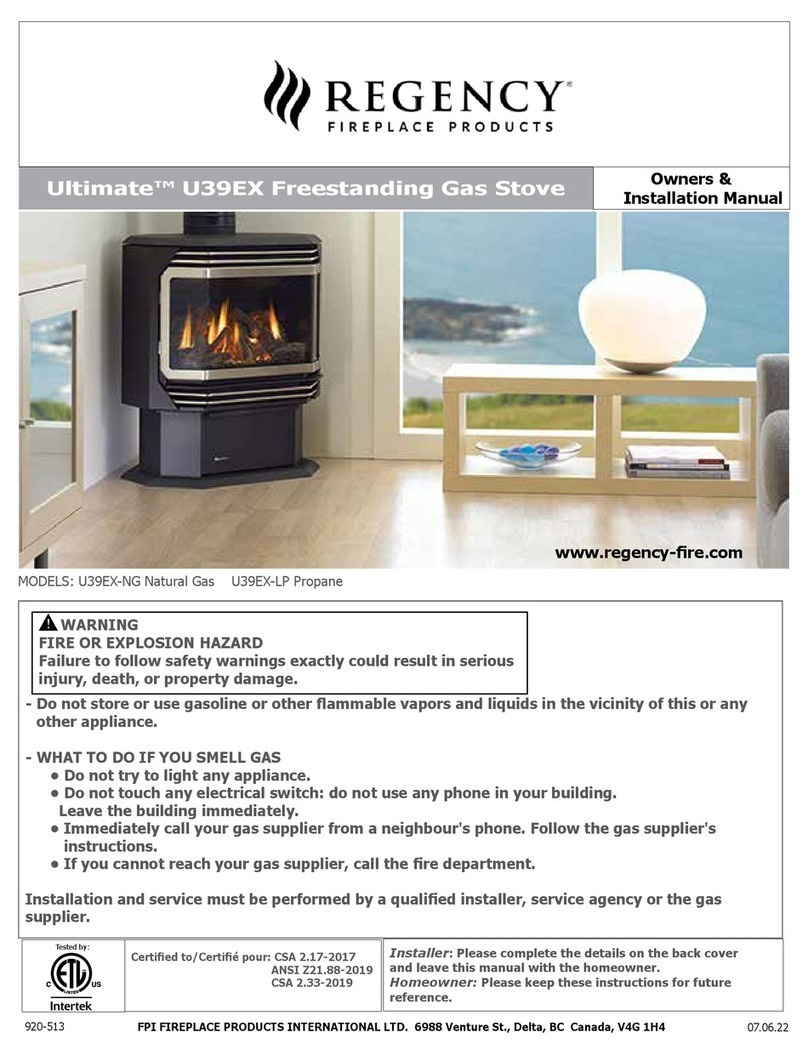 Regency Ultimate U39EX Guide de démarrage rapide