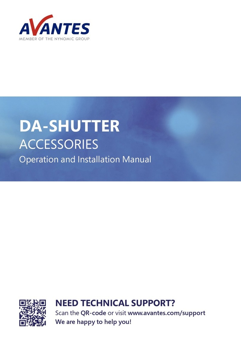 Avantes DA-SHUTTER Fiche technique