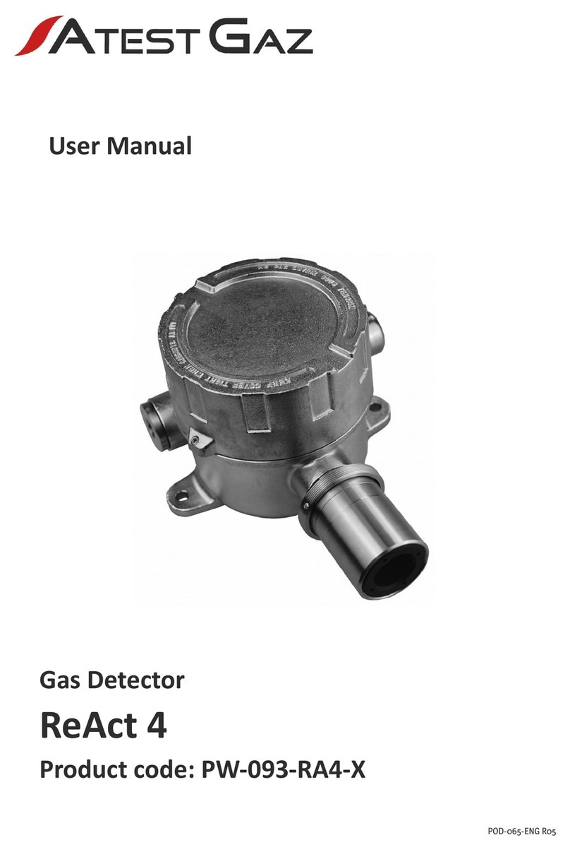 Atest Gaz ReAct 4 Manuel utilisateur