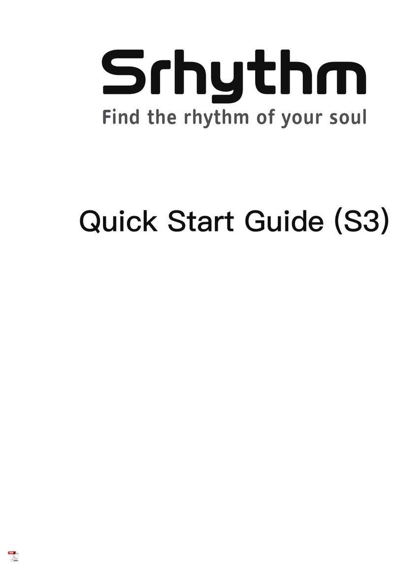Srhythm S3 Manuel utilisateur