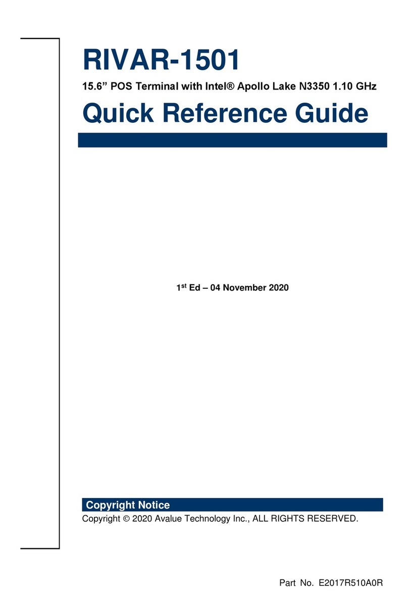 Avalue Technology RIVAR-1501 Manuel utilisateur