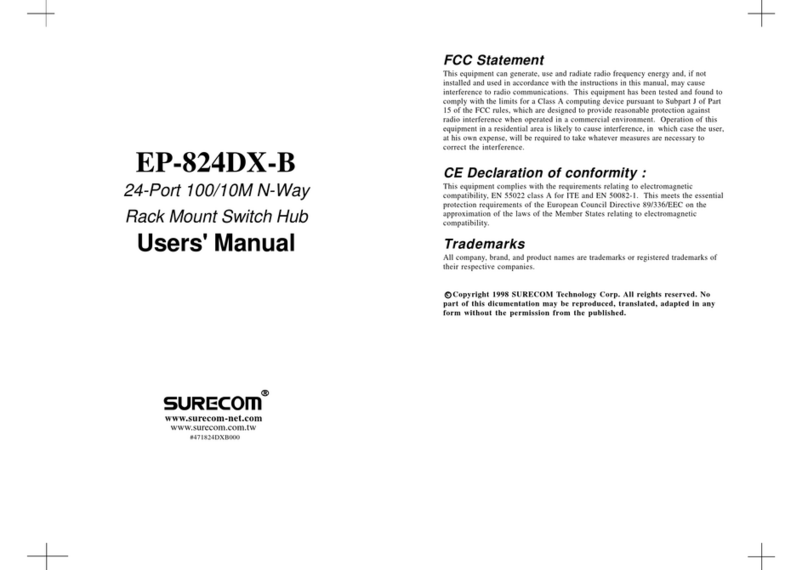 Surecom EP-824DX-B Manuel utilisateur