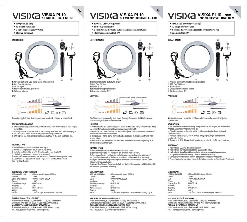 Visixa PL10 Manuel utilisateur