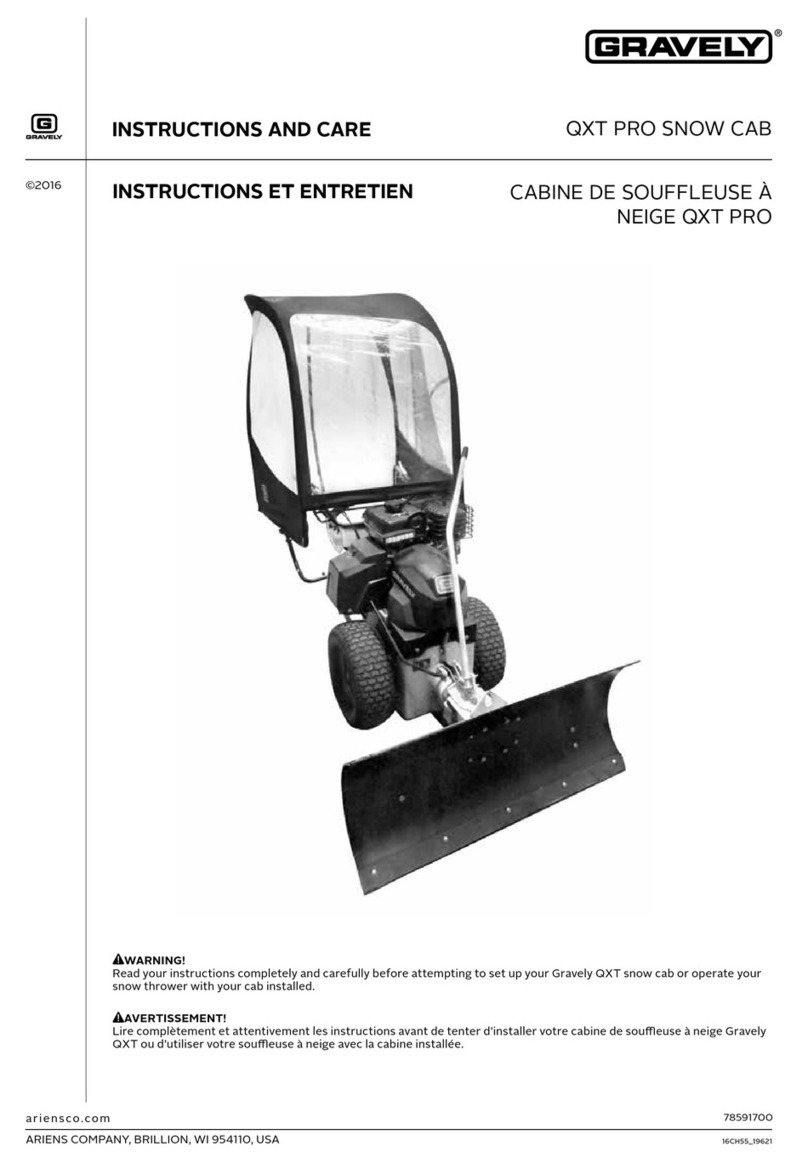 Gravely QXT PRO Manuel utilisateur