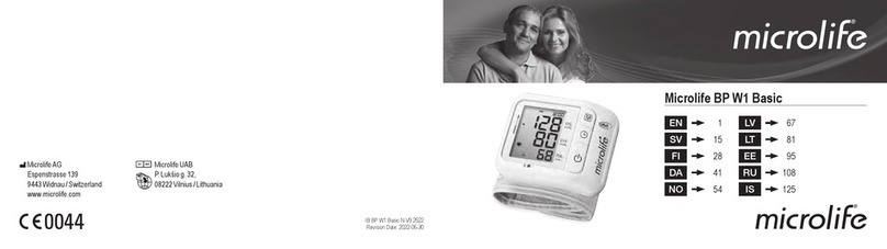 Microlife BP W1 Basic Manuel utilisateur