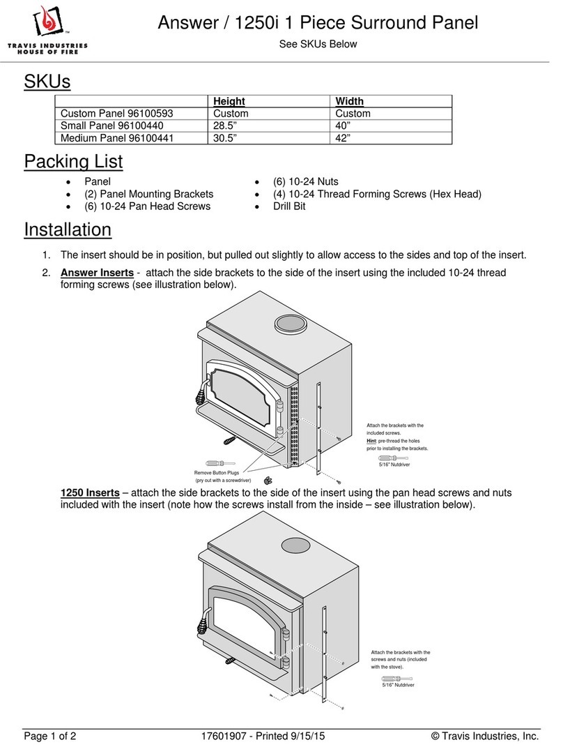 Travis Industries Answer Manuel utilisateur