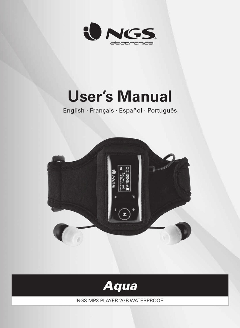 NGS electonics Aqua Manuel utilisateur