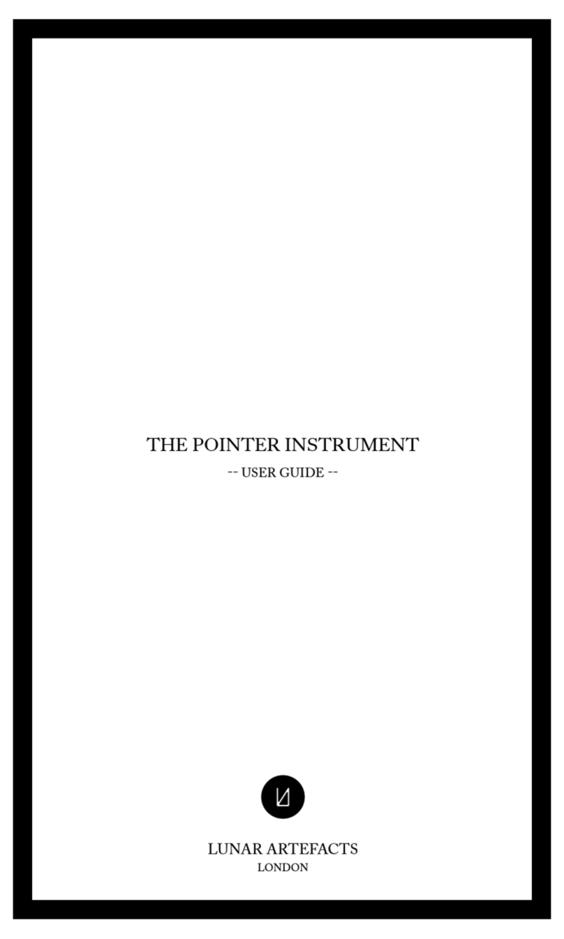 Lunar Artefacts Pointer Instruments Classic Manuel utilisateur Lunar Artefacts Pointer Instruments Classic Manuel utilisateur